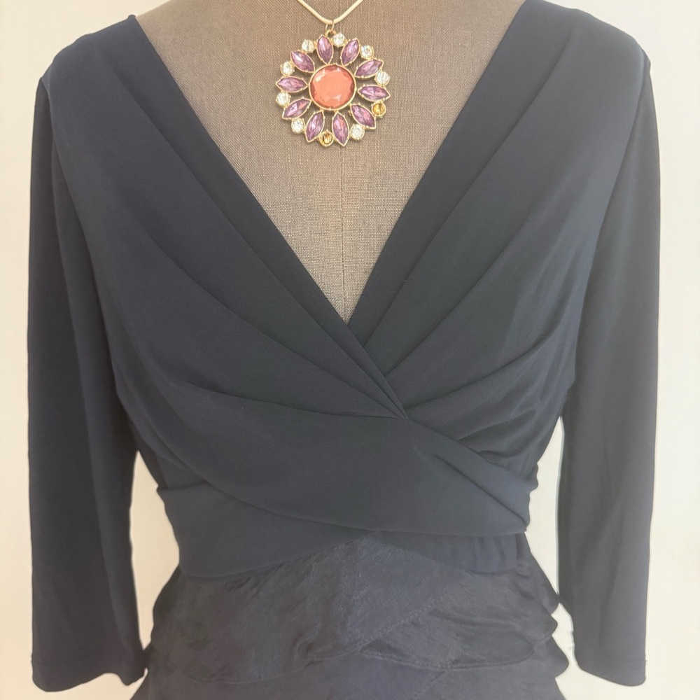 ADRIANNA PAPELL Matte Sheath Dress NWOT - Picture 4 of 9